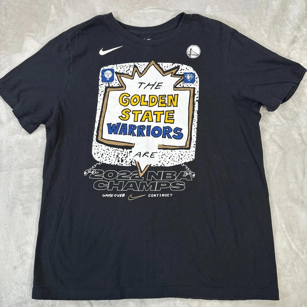 Golden State Warriors Nba Champs T Shirt Mens Large Black